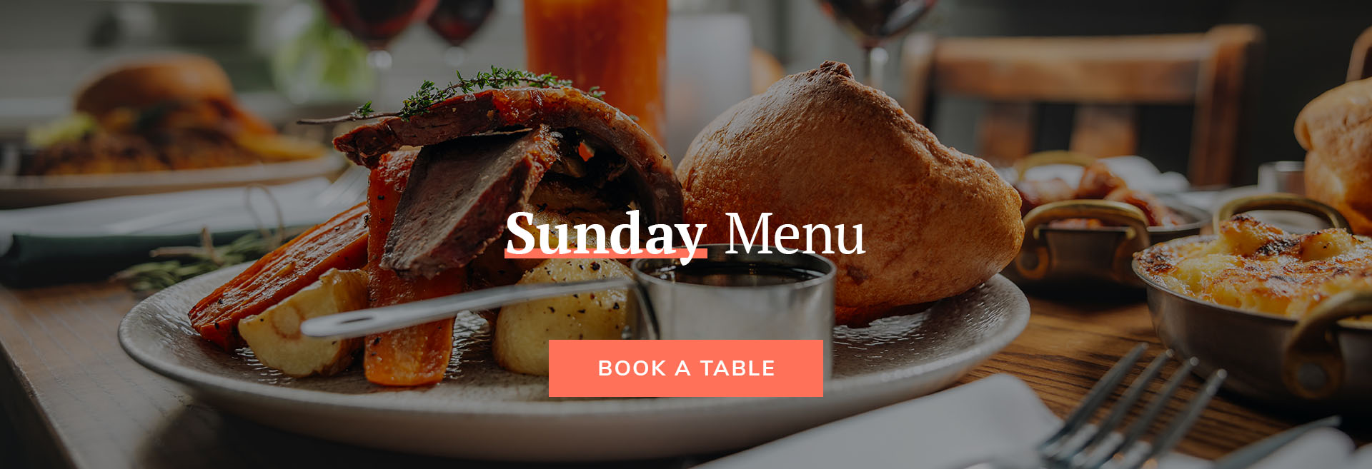 Sunday Menu at The Island Queen